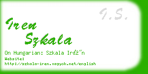 iren szkala business card